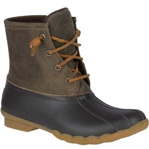 Sperry Womens Saltwater Duck Rubber Waterproof Boots shoes sz 8.6M